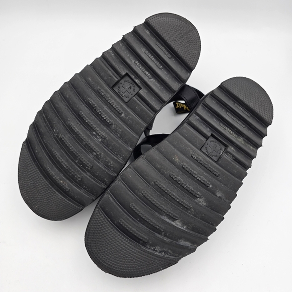 Dr. 'Doc' Martens Blaire Black Leather Sandals, Women's Size 8 - Picture 12 of 16
